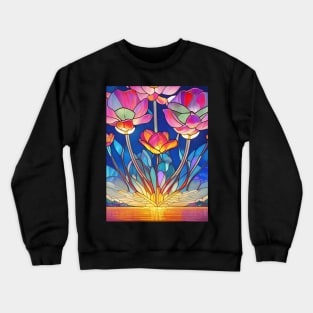 Water Lily Sunrise Crewneck Sweatshirt